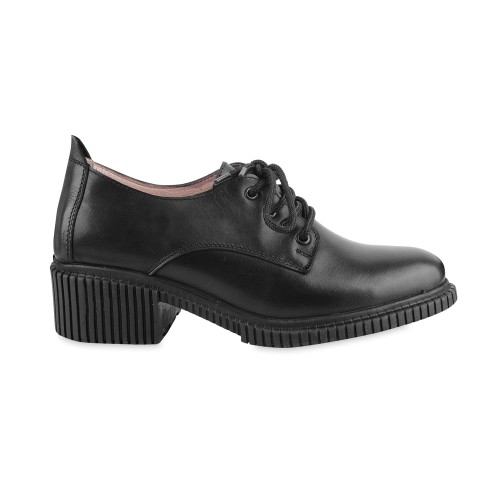 Półbuty damskie czarne SOKOLSKI, model SE J092 BLK, skóra naturalna