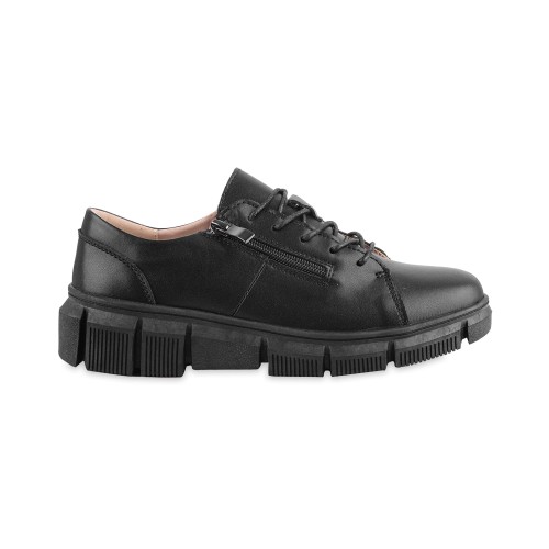 Półbuty damskie czarne SOKOLSKI, model KEN J24-332 BLK, skóra naturalna