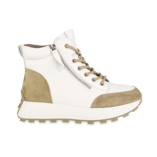 Trzewiki damskie białe T.SOKOLSKI, model HW Z24-275 WHT, skóra naturalna