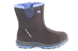 Śniegowce damskie czarne z niebieskim DK, model SKIREST 15101 BLK/BLUE D, SOFT SHELL Technology