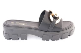 Klapki damskie SKOTNICKI, KL-3-0615 BLACK, czarny