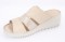 Klapki damskie beżowe T. SOKOLSKI, model ARA 10217 BEIGE, skóra naturalna