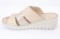 Klapki damskie beżowe T. SOKOLSKI, model ARA 10217 BEIGE, skóra naturalna