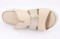 Klapki damskie beżowe T. SOKOLSKI, model ARA 10217 BEIGE, skóra naturalna