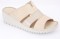 Klapki damskie beżowe T. SOKOLSKI, model ARA 10217 BEIGE, skóra naturalna