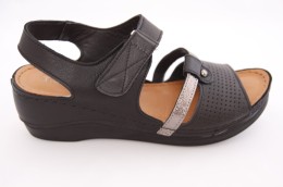 Sandały damskie czarne T. Sokolski, model AMI L22-508 BLK, skóra naturalna