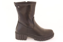 Botki damskie czarne T.SOKOLSKI, model HX Z23-377 BLK , skóra ekologiczna