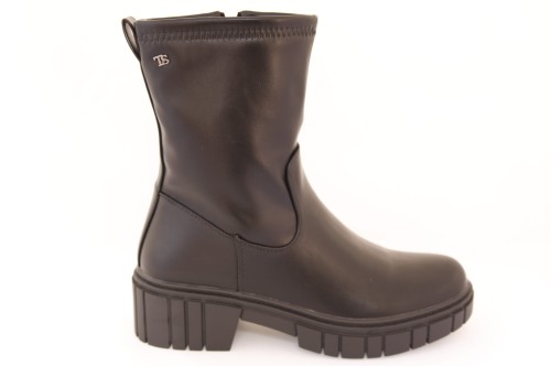Botki damskie czarne T.SOKOLSKI, model HX Z23-377 BLK , skóra ekologiczna