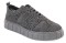 Modne półbuty damskie czarne T.SOKOLSKI, model AMI W23-340 BLK, materiał tekstylny