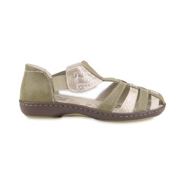 Sandały damskie beżowe T.SOKOLSKI, model KEN L25-622 BEIGE, skóra naturalna