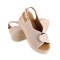 Sandały damskie beżowe T. Sokolski, model TS L24-294 BEIGE, skóra naturalna 