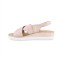 Sandały damskie beżowe JAROMIN, model 7040 Beż A, skóra naturalna licowa