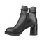 Botki damskie czarne T.SOKOLSKI, model HW Z24-262 BLK , skóra naturalna
