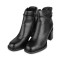 Botki damskie czarne T.SOKOLSKI, model HW Z24-262 BLK , skóra naturalna