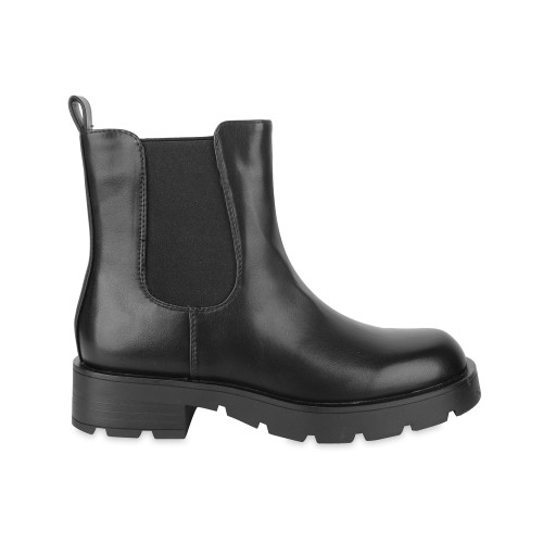 Botki damskie czarne SKOTNICKI, model B-3-1360 BLACK , skóra ekologiczna