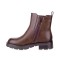 Botki damskie brązowe SKOTNICKI, model B-3-1360 BROWN , skóra ekologiczna