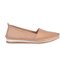 Półbuty damskie beżowe T.SOKOLSKI, model BAY W25-741 BEIGE, skóra naturalna 
