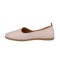 Baleriny damskie beżowe Sokolski, wzór EN W25-479 BEIGE, skóra naturalna