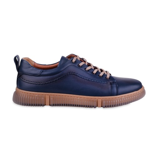 Półbuty męskie granatowe T.SOKOLSKI, model FP S128L NAVY, skóra naturalna licowa