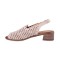 Sandały damskie beżowe T. Sokolski, model MIR L25-707 BEIGE, skóra naturalna ażurowa