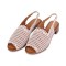 Sandały damskie beżowe T. Sokolski, model MIR L25-707 BEIGE, skóra naturalna ażurowa
