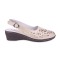 Sandały damskie beżowe T. Sokolski, model LYN L25-27 BEIGE, skóra naturalna ażurowa