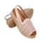 Sandały damskie beżowe T. Sokolski, model MIR L25-724 BEIGE, skóra naturalna ażurowa