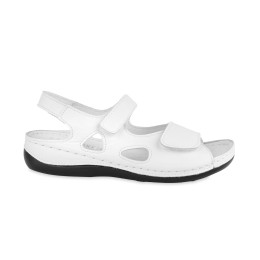 Sandały damskie białe T. Sokolski, model AMI L25-158 WHT, skóra naturalna
