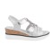 Sandały damskie COMFORT beżowe T. Sokolski, model KEN L25-619 SILVER, skóra naturalna 