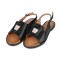 Sandały damskie czarne T. Sokolski, model AMI L25-166 BLK, skóra naturalna licowa