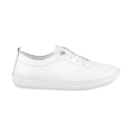 Półbuty damskie białe T.SOKOLSKI, model OG 2023 WHT, skóra naturalna 