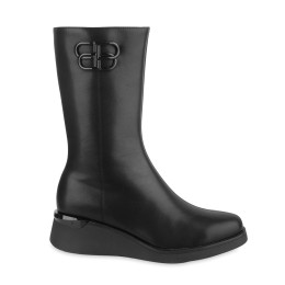 Botki damskie czarne SOKOLSKI, model HW Z25-43 BLK, skóra naturalna licowa