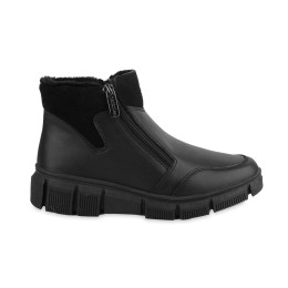 Botki damskie czarne SOKOLSKI, model KEN Z25-236 BLK, skóra naturalna licowa