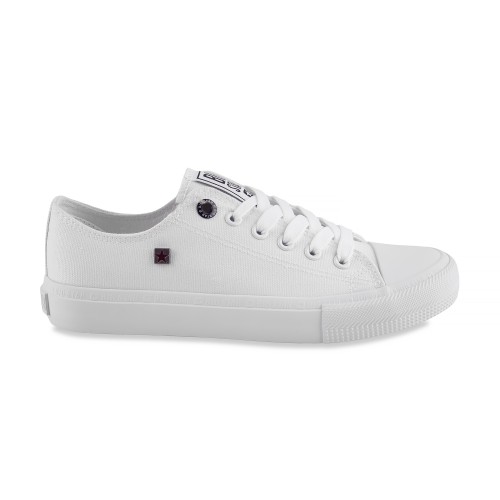 Trampki młodzieżowe białe BIG STAR, model AA274010, materiał tekstylny.
